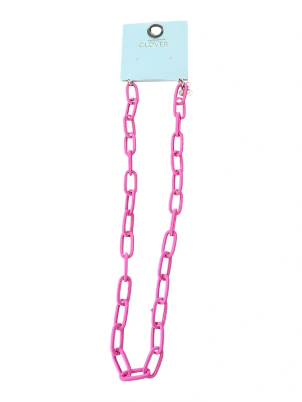 Pink Chain-Link Necklace - Picture 3 of 3
